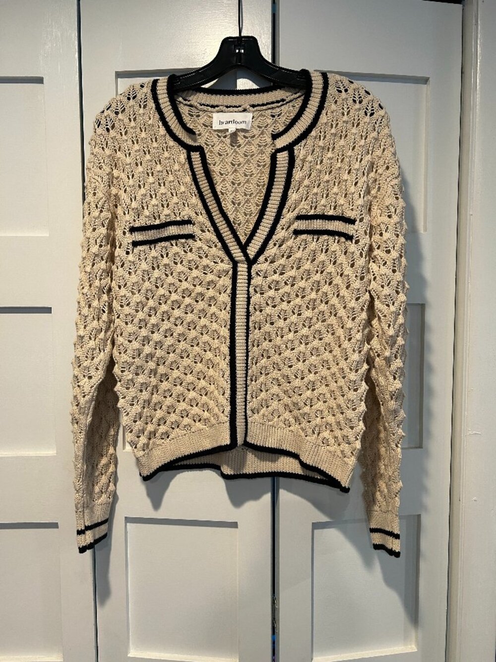 Heartloom Open Knit Cardigan, Size M